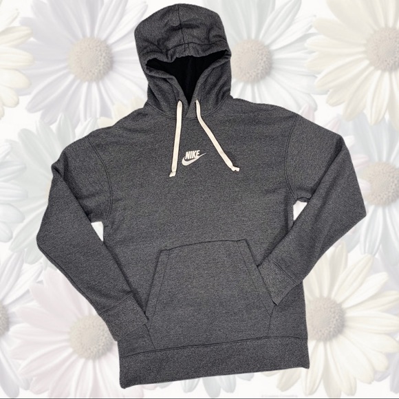 Nike Charcoal Hoodie - M - Embroidered Logo - Picture 9 of 13
